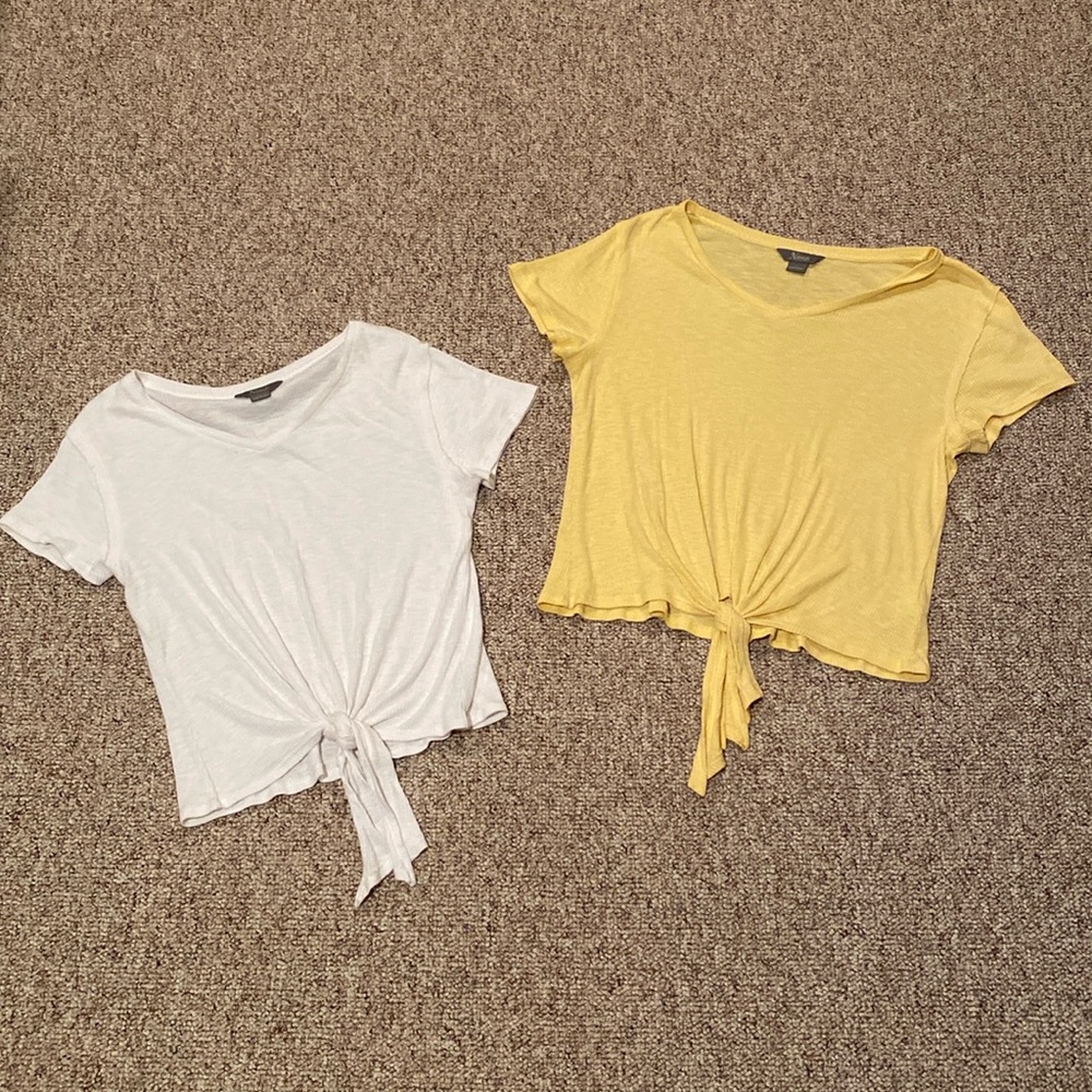 Natural Reflections tie front t-shirt pack